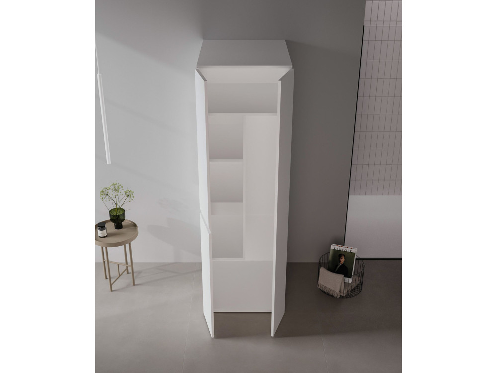 Armadio da bagno "Solis 60" - cm - Bianco opaco