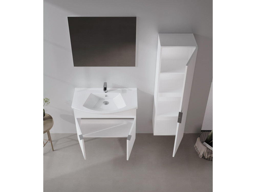 Specchio decorativo in legno "Purus 80" - cm - Trasparente