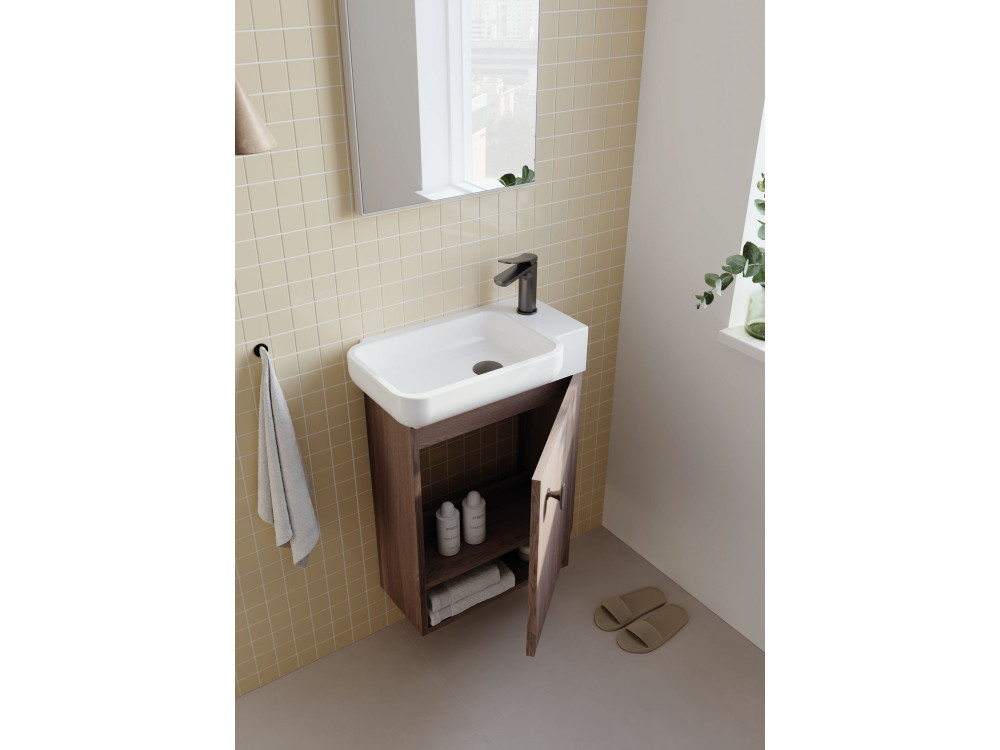 Specchio decorativo in legno "Begonya 45" - cm - Cromo