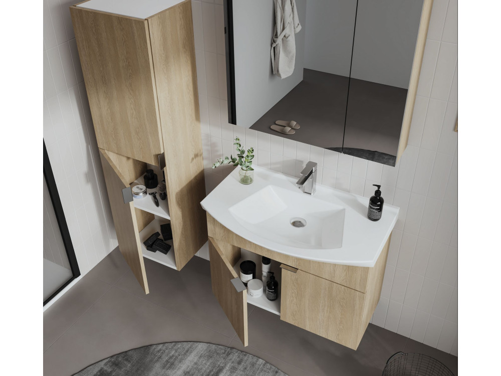 Mobile lavabo "Purus 80" - 80 x 50 x 58 cm - Rovere Sonomo