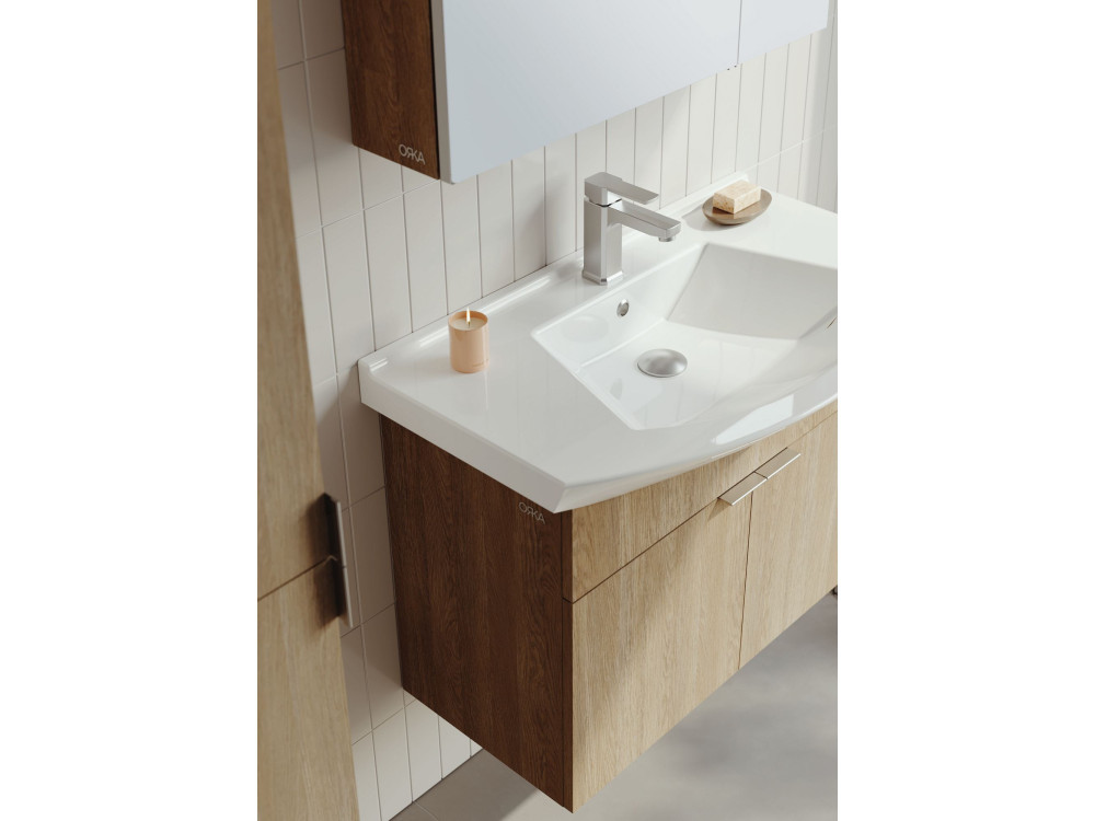 Mobile lavabo "Purus 80" - 80 x 50 x 58 cm - Rovere Sonomo