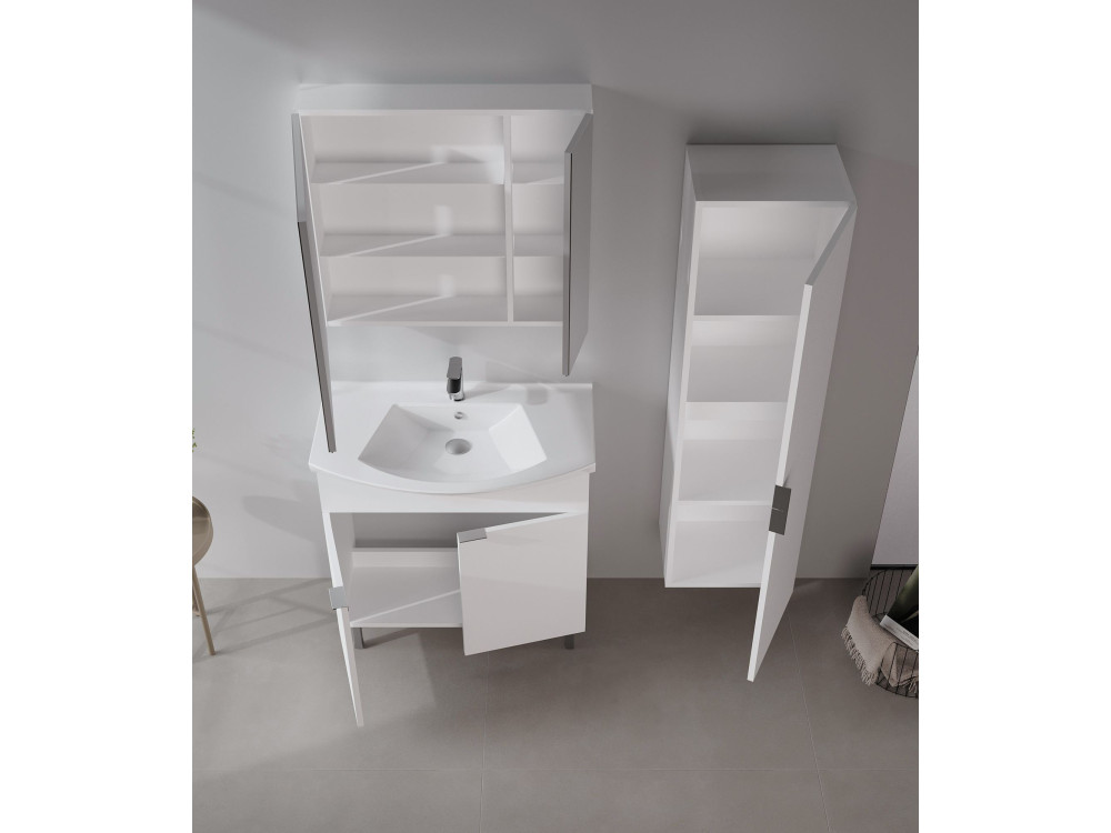 Mobile lavabo "Purus 80" - 80 x 50 x 83 cm - Bianco