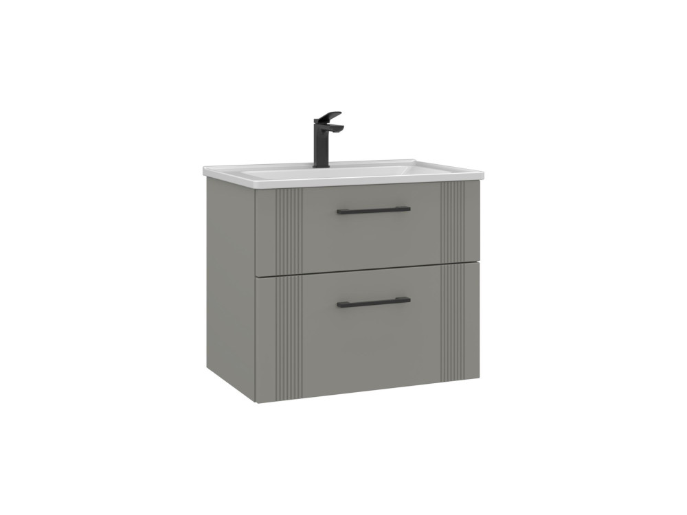 Mobile lavabo "Bari 65 v2" - 65 x 45 x 55 cm - Cashmere opaco