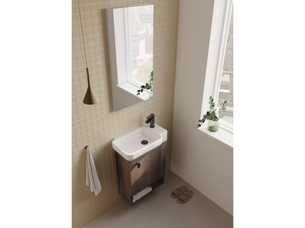 Mobile lavabo "Begonya 55" - 53 x 33 x 75 cm - Noce scuro