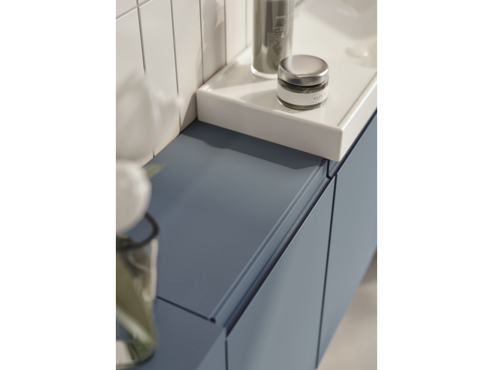 Mobile lavabo "Ferla 110" - 110 x 22 x 45 cm - Blu petrolio