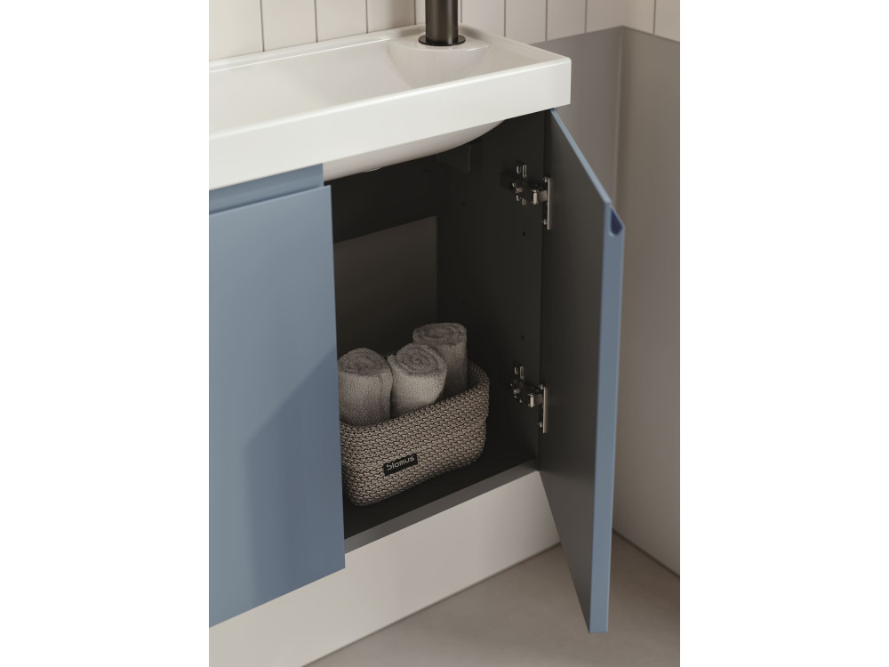 Mobile lavabo "Ferla 110" - 110 x 22 x 45 cm - Blu petrolio