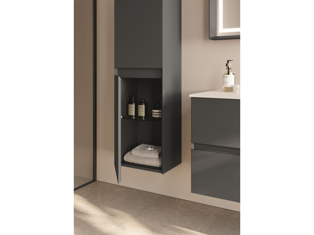 Mobile da bagno "Nest 40 v2" - 40 x 32 x 138 cm - Antracite opaco