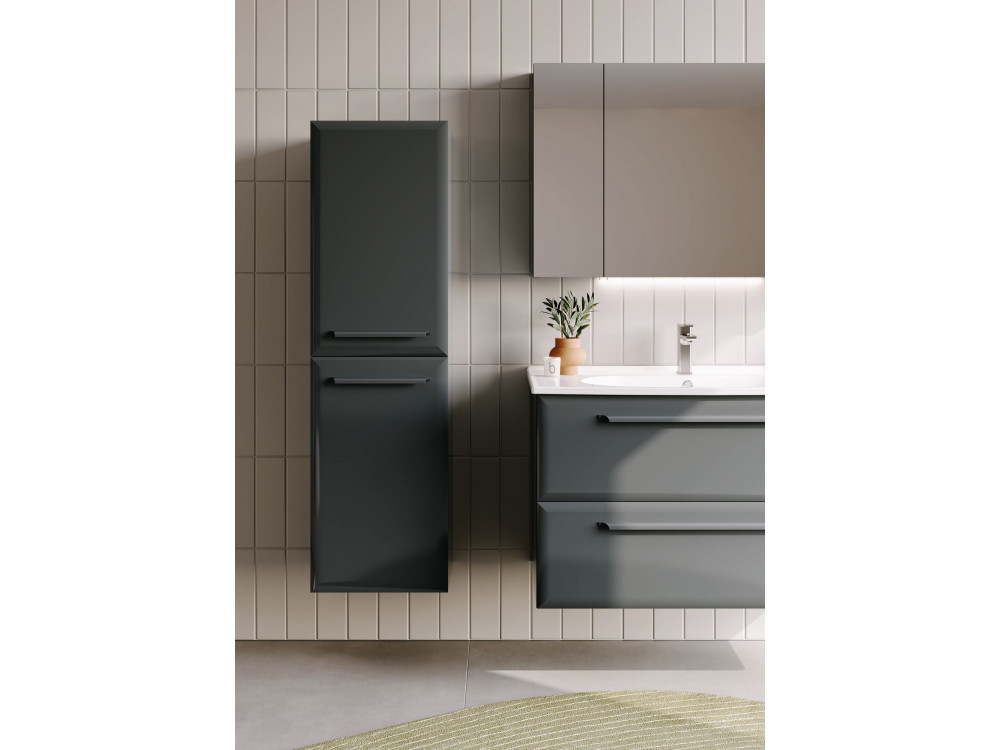 Mobile da bagno "Nuvola 40 v3" - 40 x 32 x 138 cm - Antracite