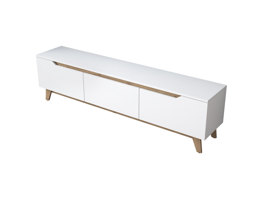 Porta TV in legno "Digi" - 180 x 35 x 48 cm - Beige