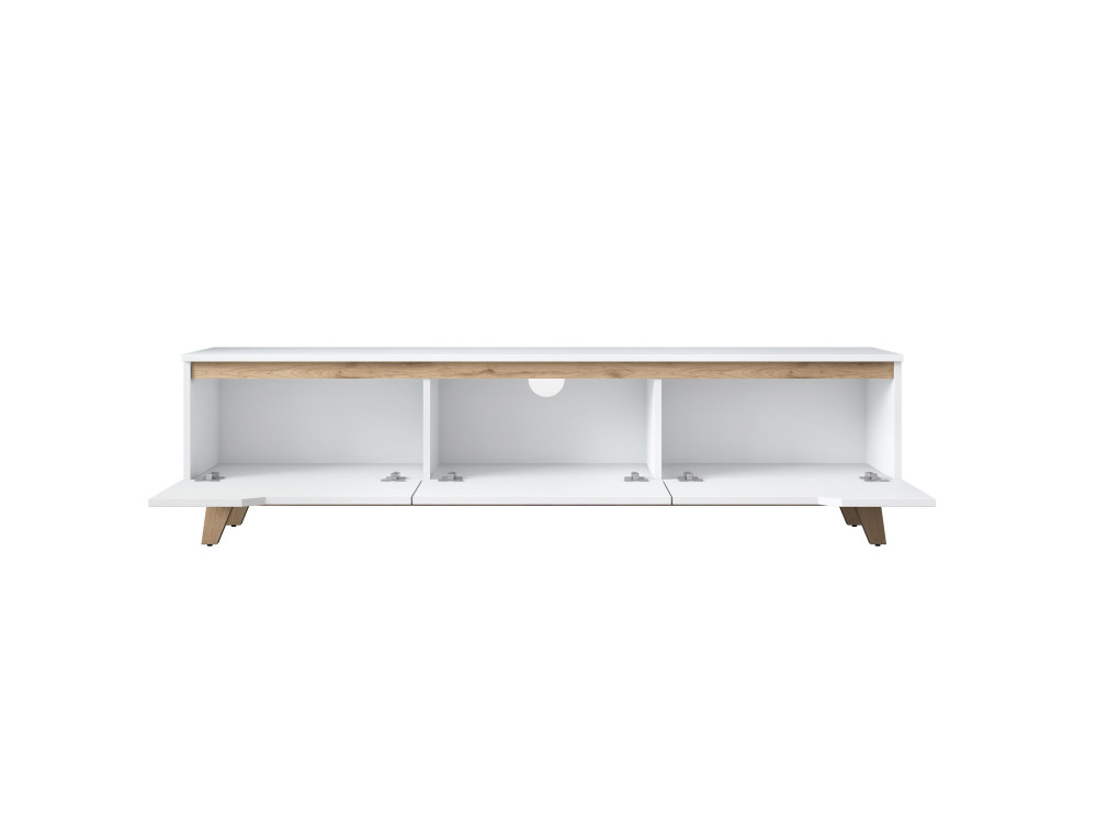 Porta TV in legno "Digi" - 180 x 35 x 48 cm - Beige