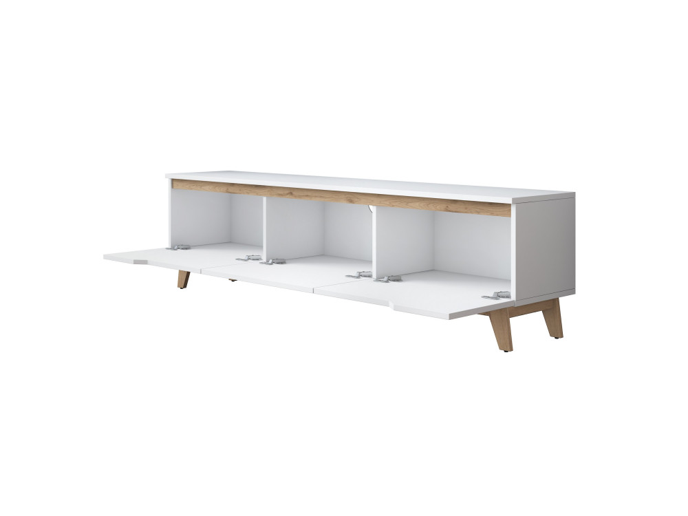 Porta TV in legno "Digi" - 180 x 35 x 48 cm - Beige