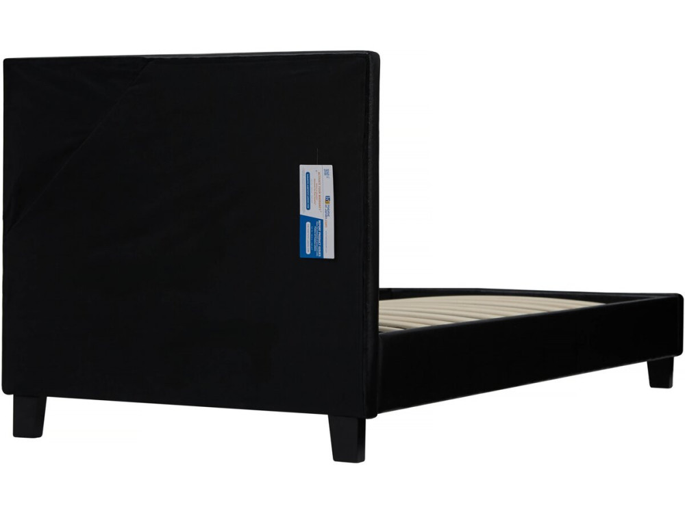 Letto con LED "Maria" 90 x 190 cm - Nero