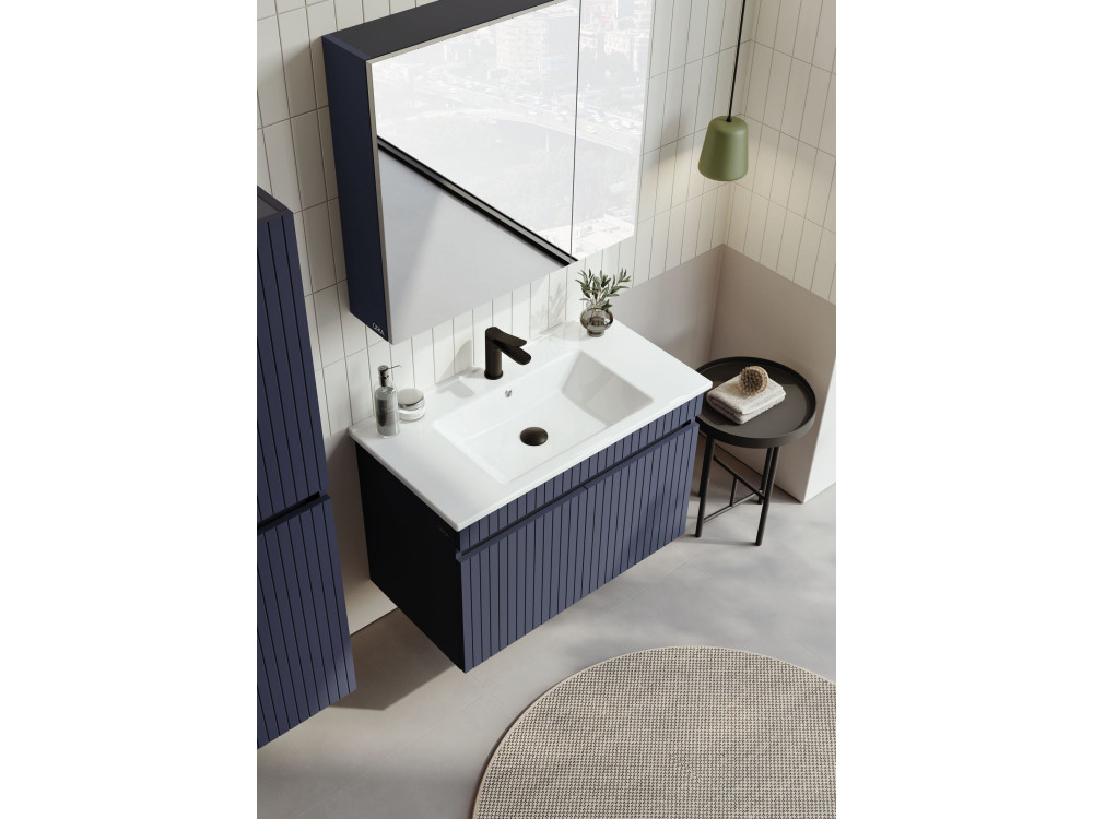 Mobile lavabo "Tivoli 85" - 85 x 45 x 57 cm - Blu navy opaco