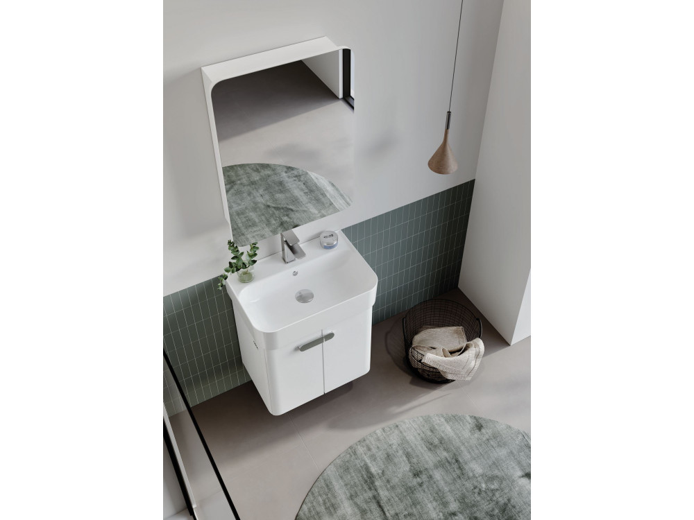 Mobile lavabo "Orbit 55" - 55 x 38 x 62 cm - Bianco