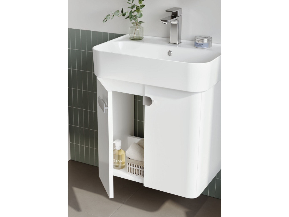 Mobile lavabo "Orbit 55" - 55 x 38 x 62 cm - Bianco