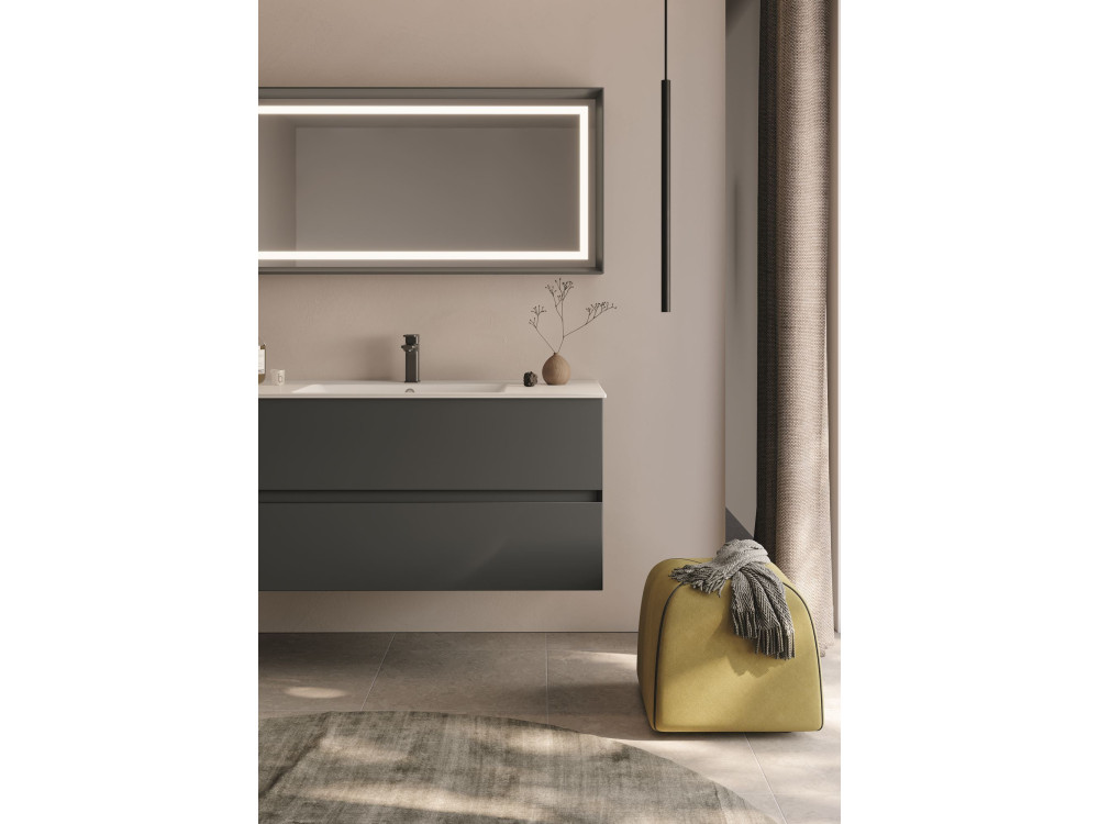 Mobile lavabo "Nest 121 v2" - 121 x 51 x 55 cm - Antracite opaco