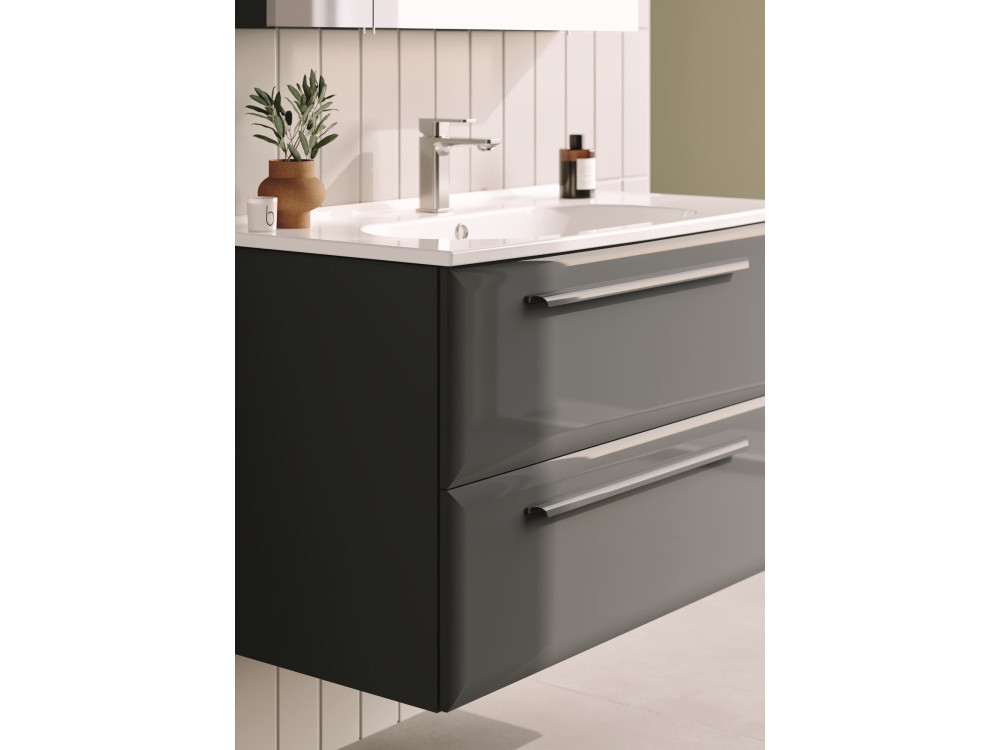 Mobile lavabo "Nuvola 100 v2" - 100 x 50 x 62 cm - Antracite
