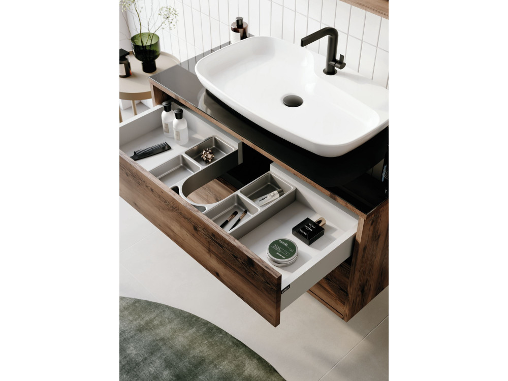 Mobile lavabo "Galia 100 v2" - cm - Noce scuro
