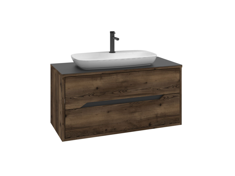 Mobile lavabo "Galia 100 v2" - cm - Noce scuro