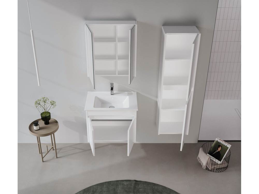 Mobile lavabo "Arno 65" - 65 x 45 x 52 cm - Bianco