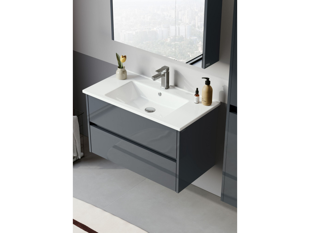 Mobile lavabo "Arno 85" - 85 x 45 x 52 cm - Antracite