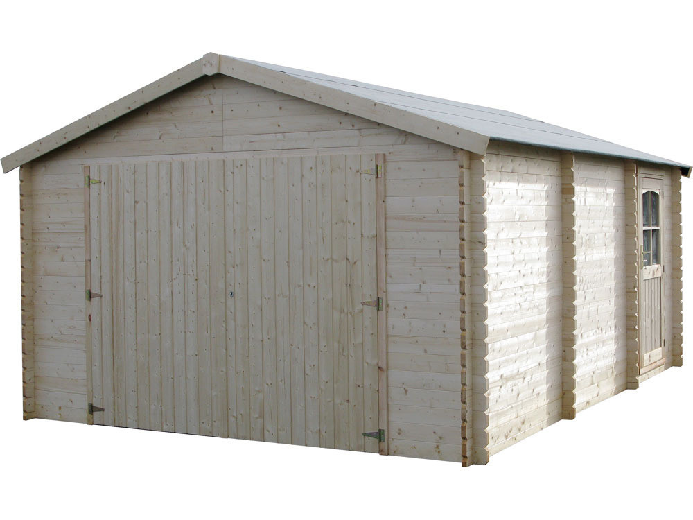 Garage in legno - Garodeal - 20 m² - 5,19 x 3,86 x 2,66 m - 34 mm