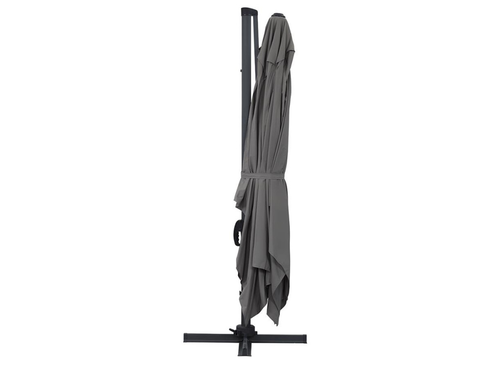 Ombrellone decentrato in alluminio SUN 4 - Rettangolare - 3 x 4 m - Grigio