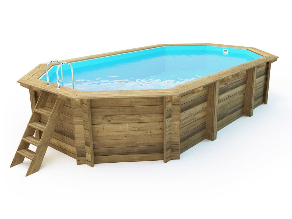 Piscina in legno "Brazilia" 5,86 x 3,86 x 1,20 m