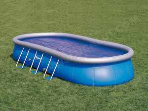 Copertura solare ovale " Steel Pro " - 6.45 x 3.30 m