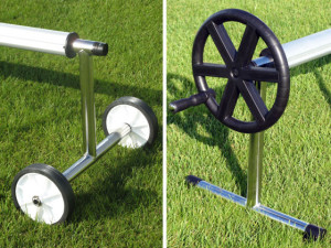 Bobina telescopica in alluminio con piedini in acciaio inox da 4 a 5,50 m D80