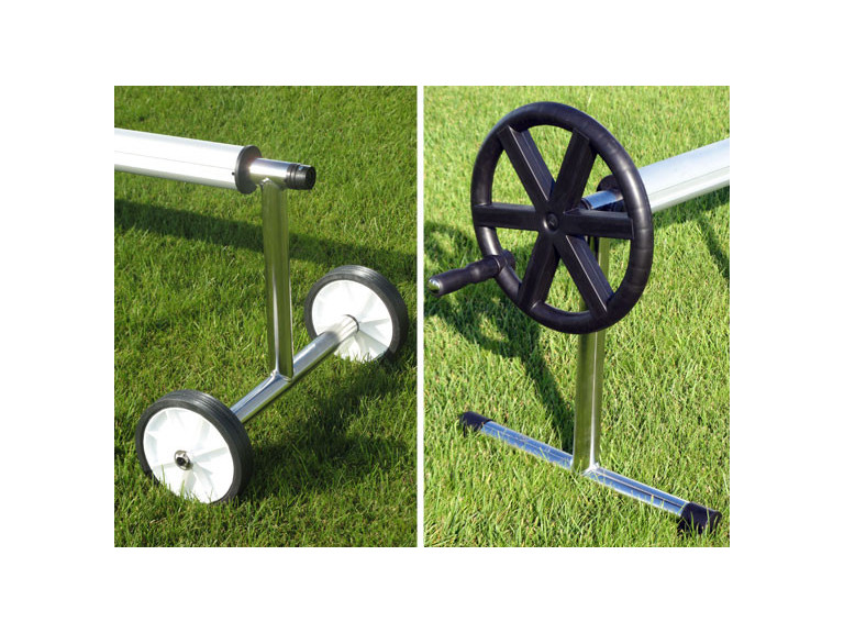 Bobina telescopica in alluminio con piedini in acciaio inox da 4 a 5,50 m D80