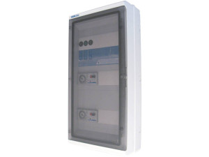 Quadro elettrico di controllo filtrazione "Panorama" - 1 pompa - 1 faretto da 300 VA - 1 pompa booster - 15 x 28 x 39 cm