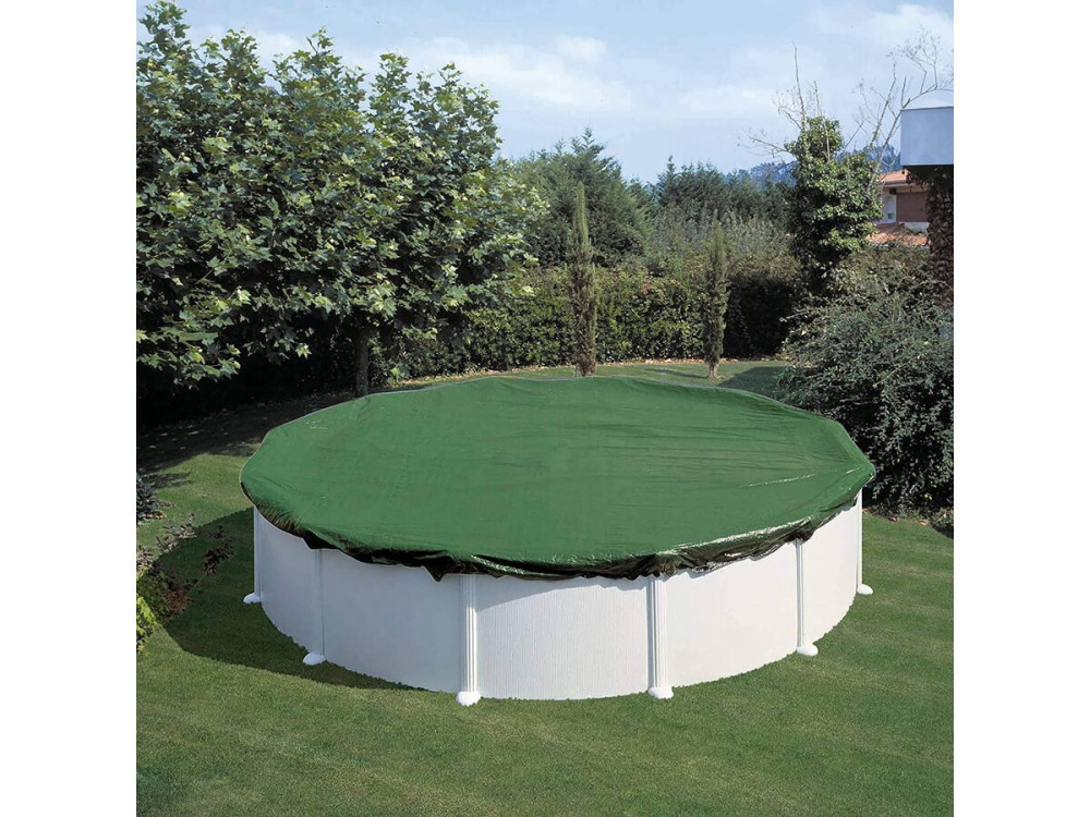 Copertura invernale per piscine rotonde - Ø 4,50 m - Verde