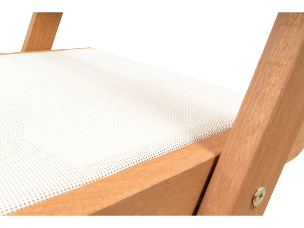 Sedia pieghevole in legno "Seoul" Acero -Beige -Set di 2
