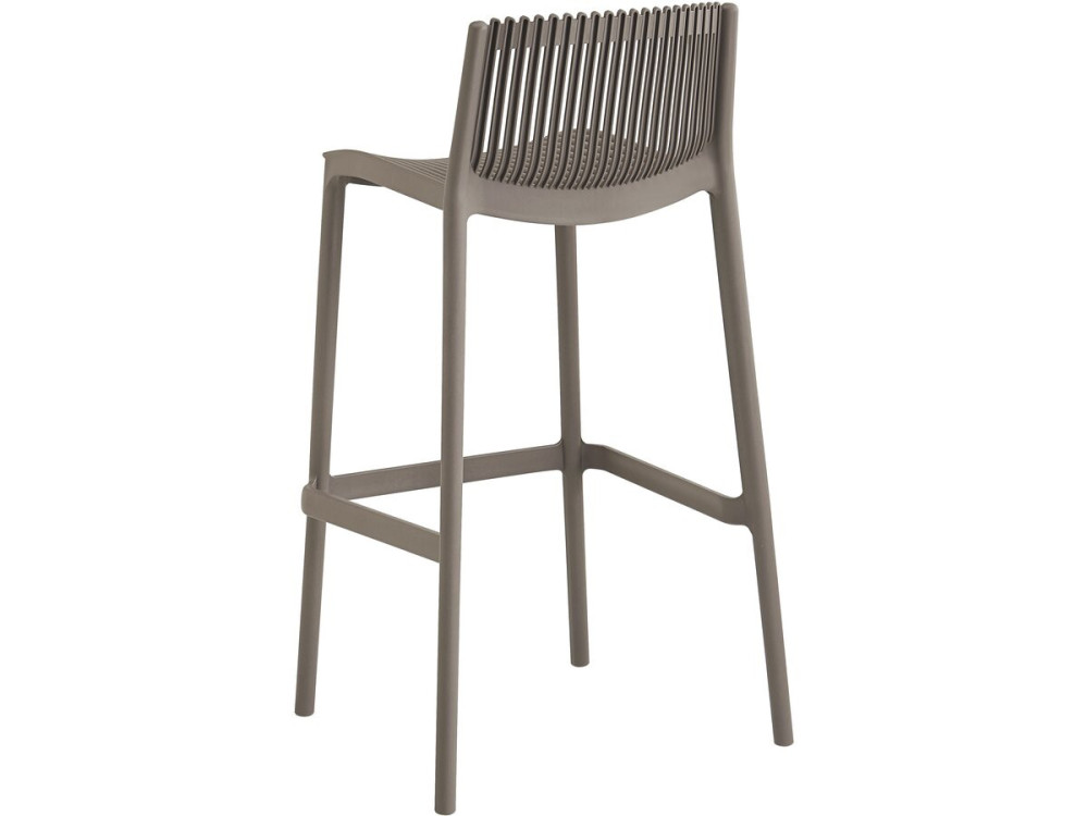 Set di 2 seggioloni impilabili in plastica "Néora" - Taupe