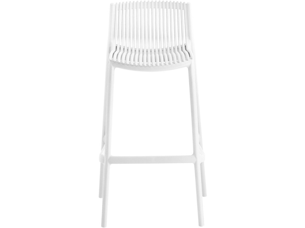 Set di 2 seggioloni impilabili in plastica "Néora" - Bianco