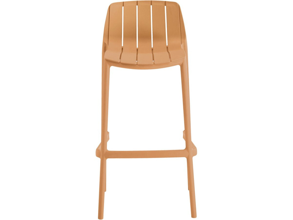 Set di 2 seggioloni da giardino impilabili "Vaena" - Arancione