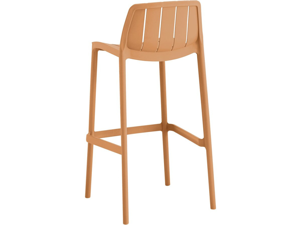 Set di 2 seggioloni da giardino impilabili "Vaena" - Arancione