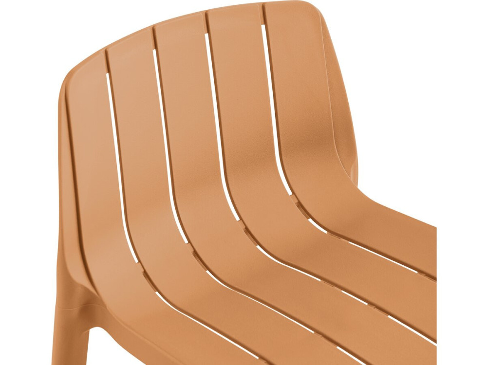 Set di 2 seggioloni da giardino impilabili "Vaena" - Arancione