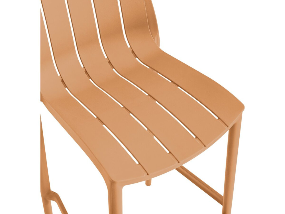 Set di 2 seggioloni da giardino impilabili "Vaena" - Arancione