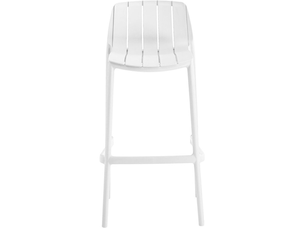 Set di 2 seggioloni da giardino impilabili "Vaena" - Bianco