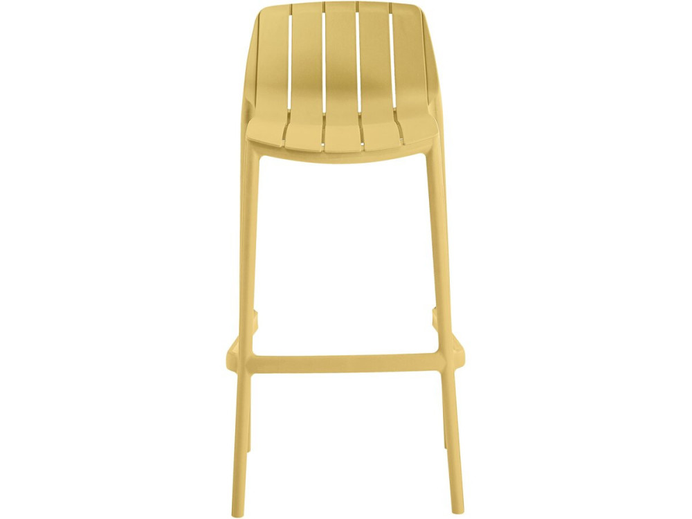 Set di 2 seggioloni da giardino impilabili "Vaena" - Giallo