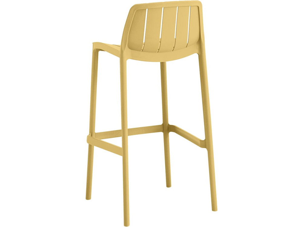 Set di 2 seggioloni da giardino impilabili "Vaena" - Giallo