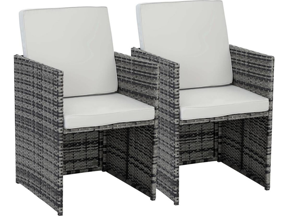 Set di 2 poltrone Chicago - "Florida" - Grigio