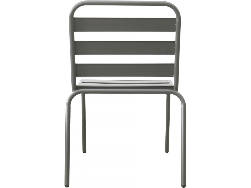 Set di 2 sedie da giardino impilabili in metallo "Bilbao" - Tortora