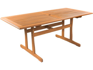 Tavolo da giardino "Osaka" - 180 x 90 - Legno naturale