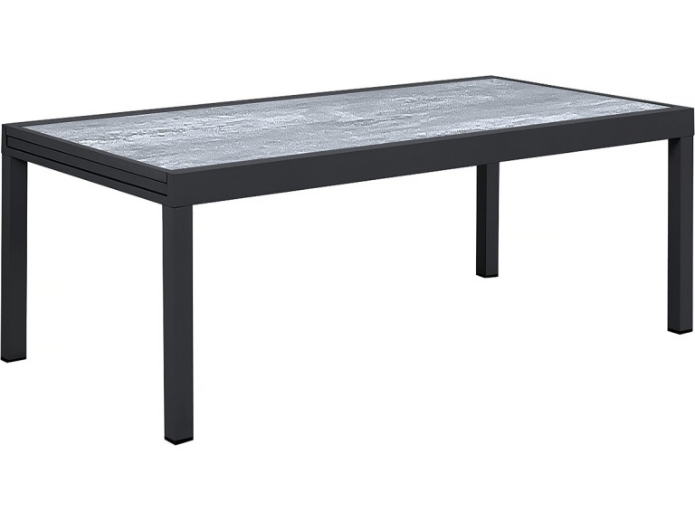 Tavolo da giardino allungabile in alluminio "Lagos" - 200/320 x 105 x 76 cm - Grigio