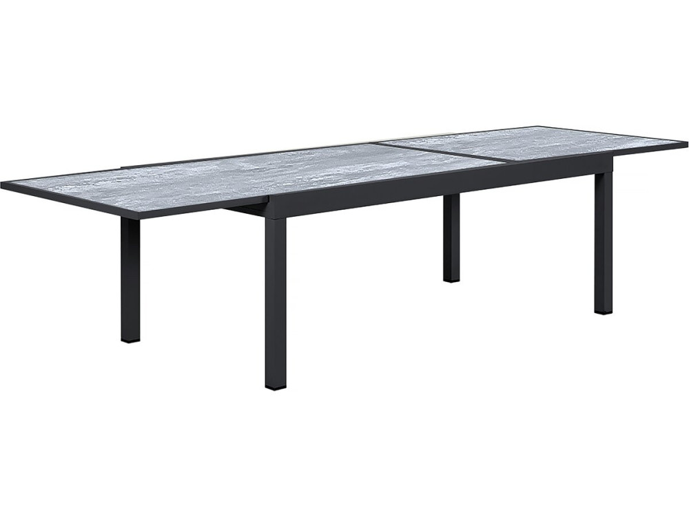 Tavolo da giardino allungabile in alluminio "Lagos" - 200/320 x 105 x 76 cm - Grigio