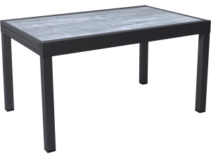 Tavolo da giardino allungabile in alluminio "Lagos" - 140/280 x 90 x 76 cm - Grigio