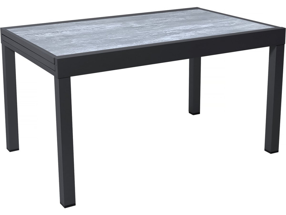 Tavolo da giardino allungabile in alluminio "Lagos" - 140/280 x 90 x 76 cm - Grigio